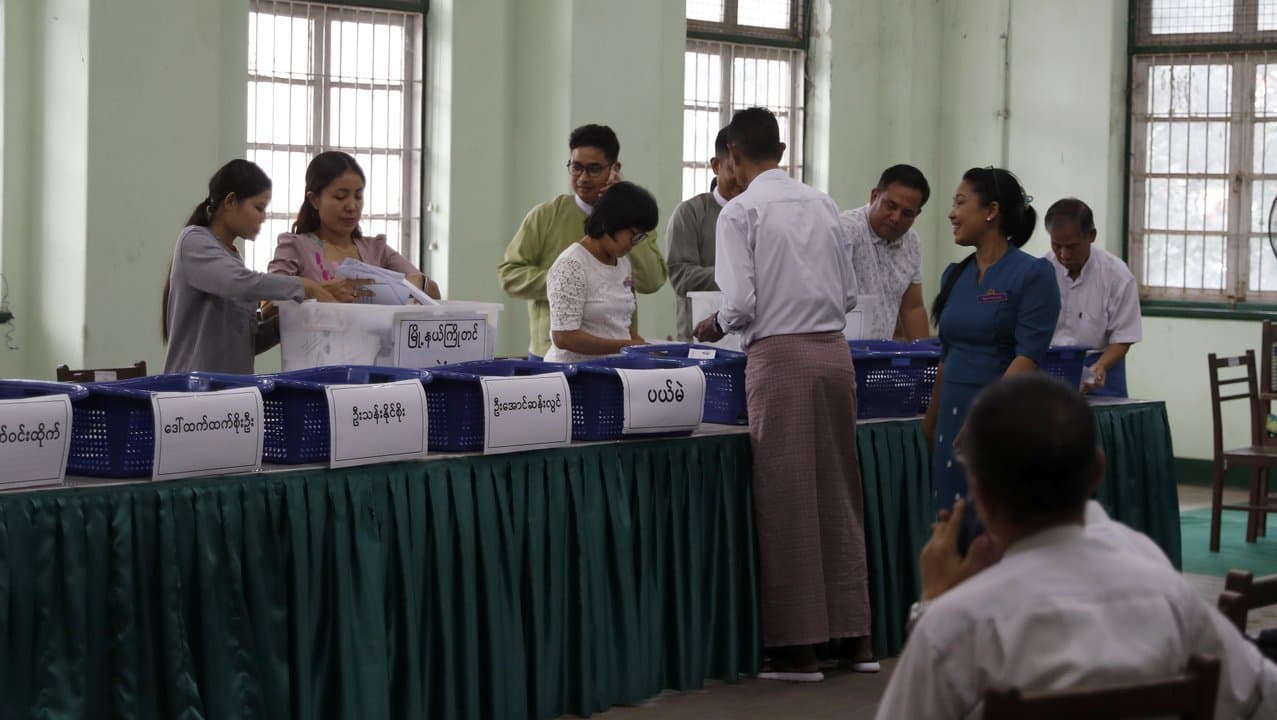 Myanmar election voting