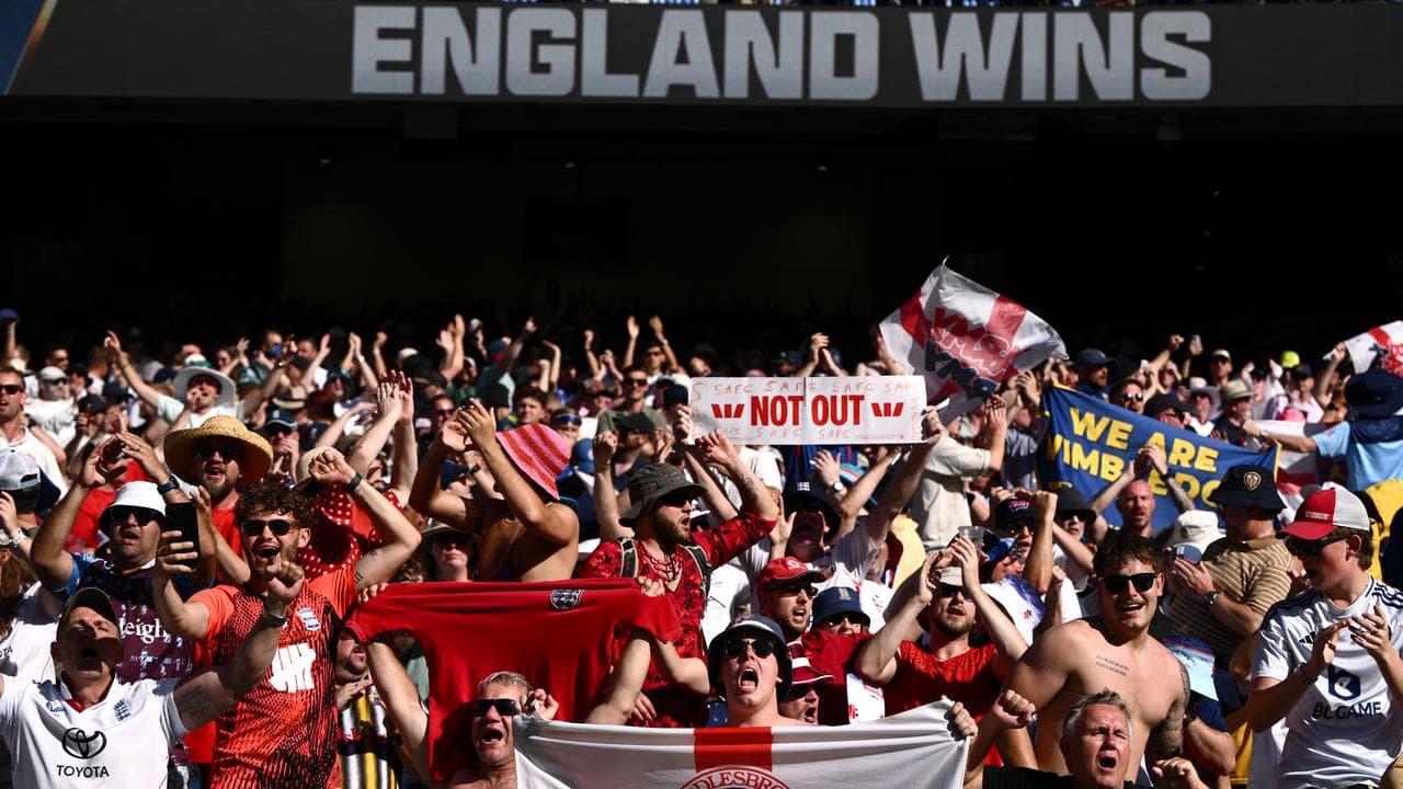 England supporters bask in the glory