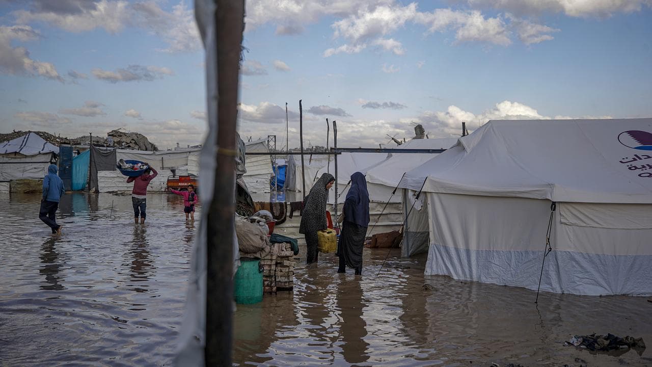Heavy downpours near Gaza City