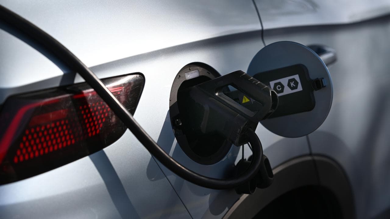 An electric car charging (file image)