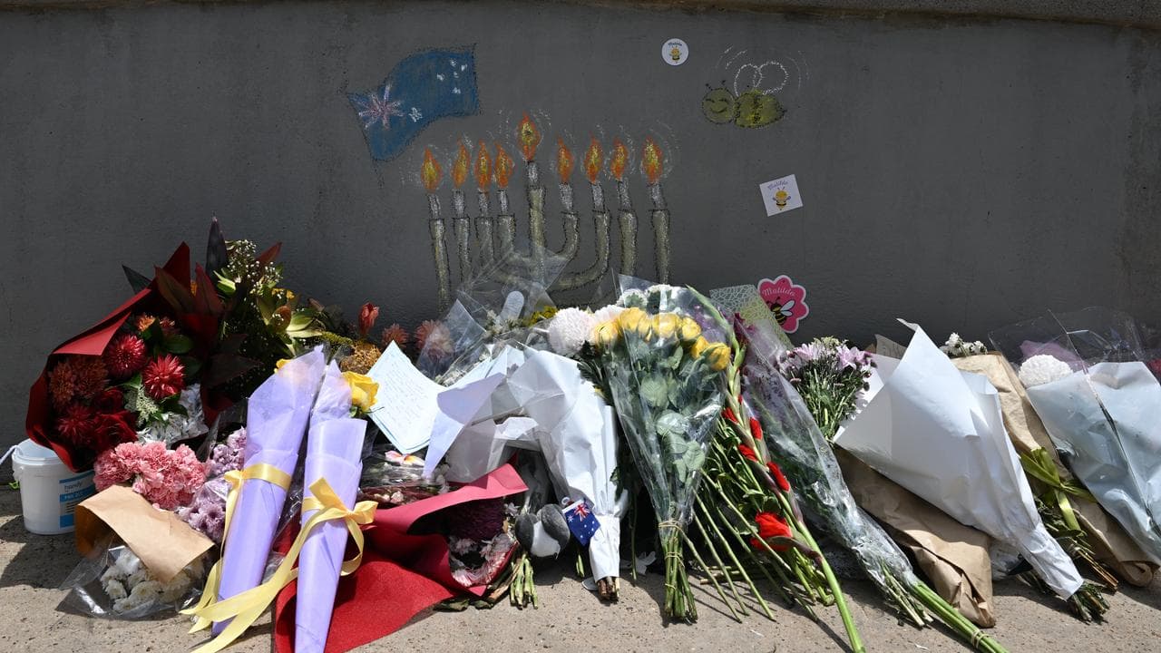 Tributes for the Bondi shoting victims (file image)