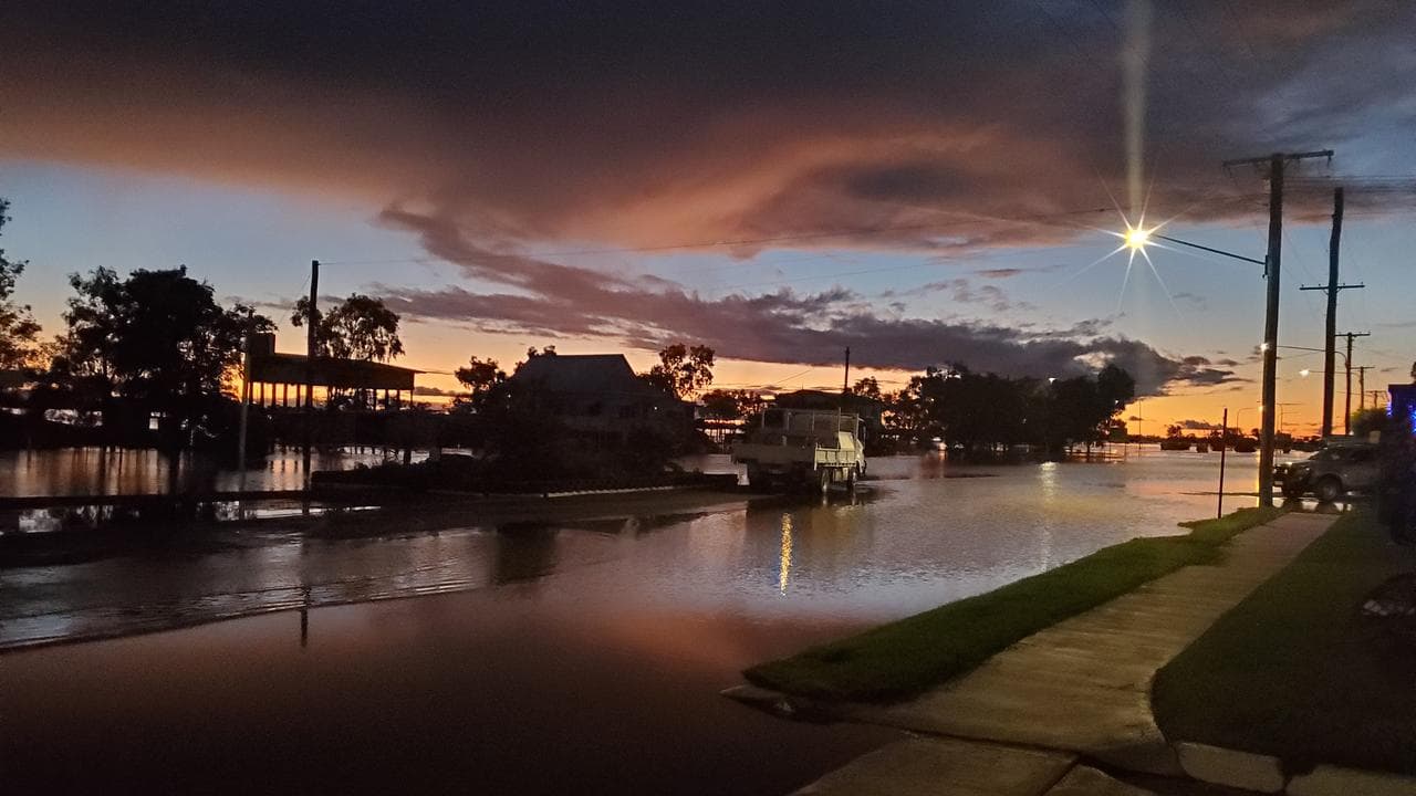 Flooding in the town of Winton