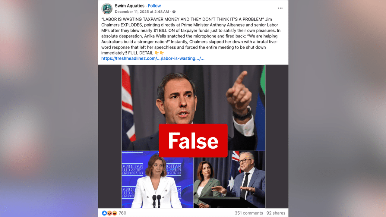 A screenshot of a Facebook post.