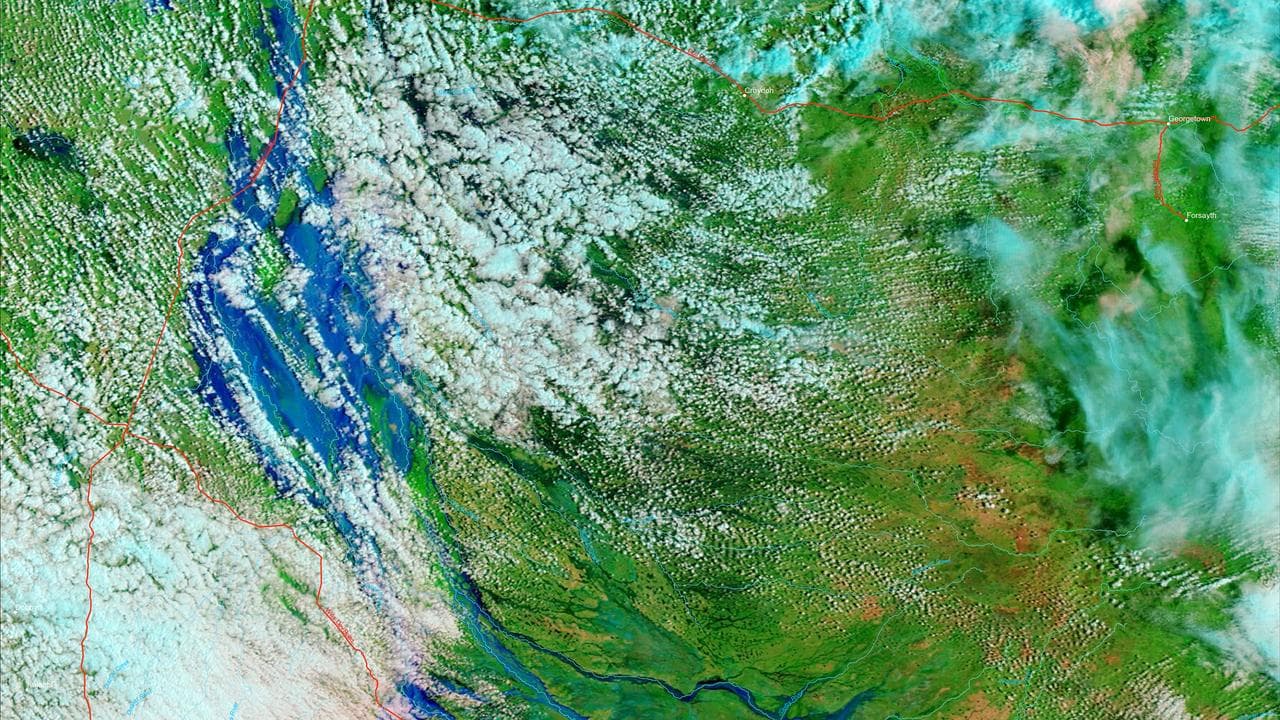 Floodwater map of devastated northwest Queensland