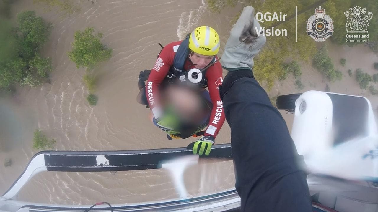 A man being rescued near Cairns