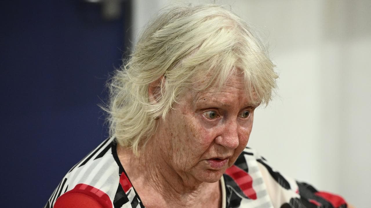 Strath Creek resident Jan Newton at a community relief centre