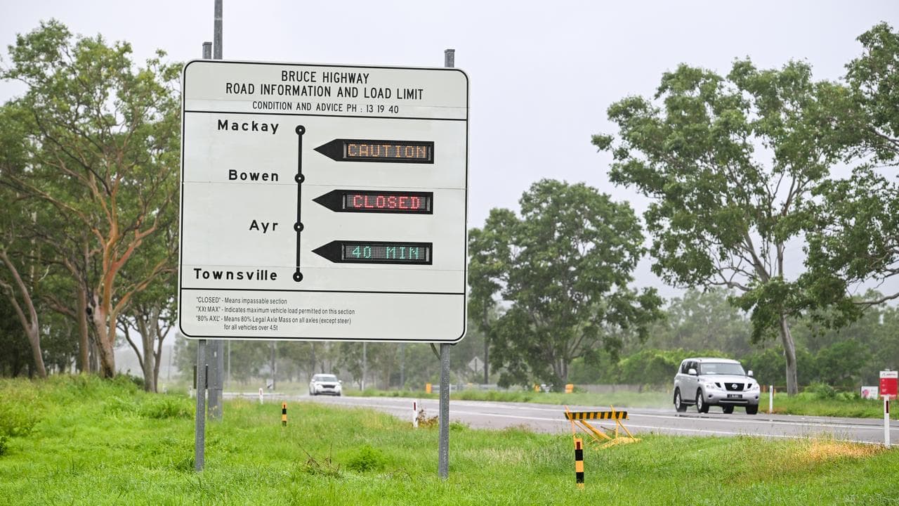 Roads are closed due to cyclone Koji
