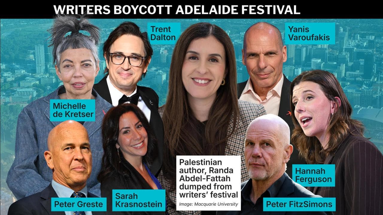 Graphic about an author removed from Adelaide Writers' Week