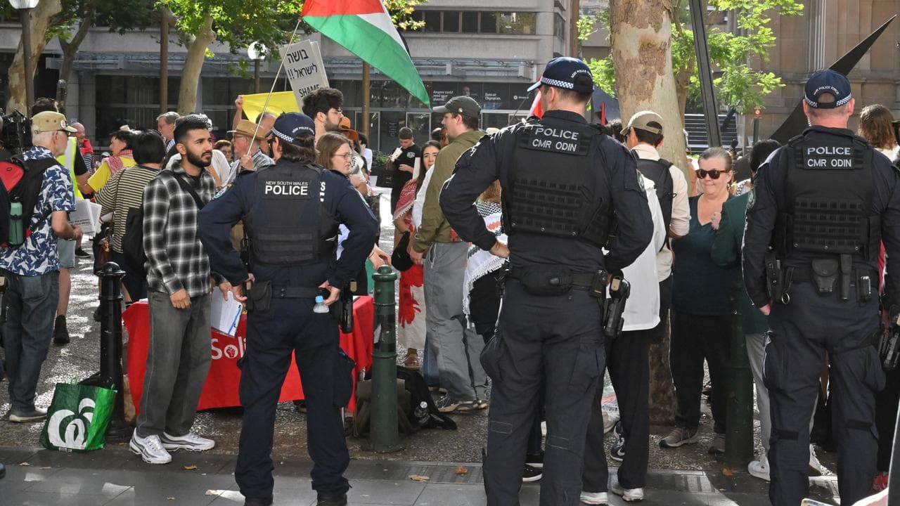 NSW Police and Pro-Palestinian protesters