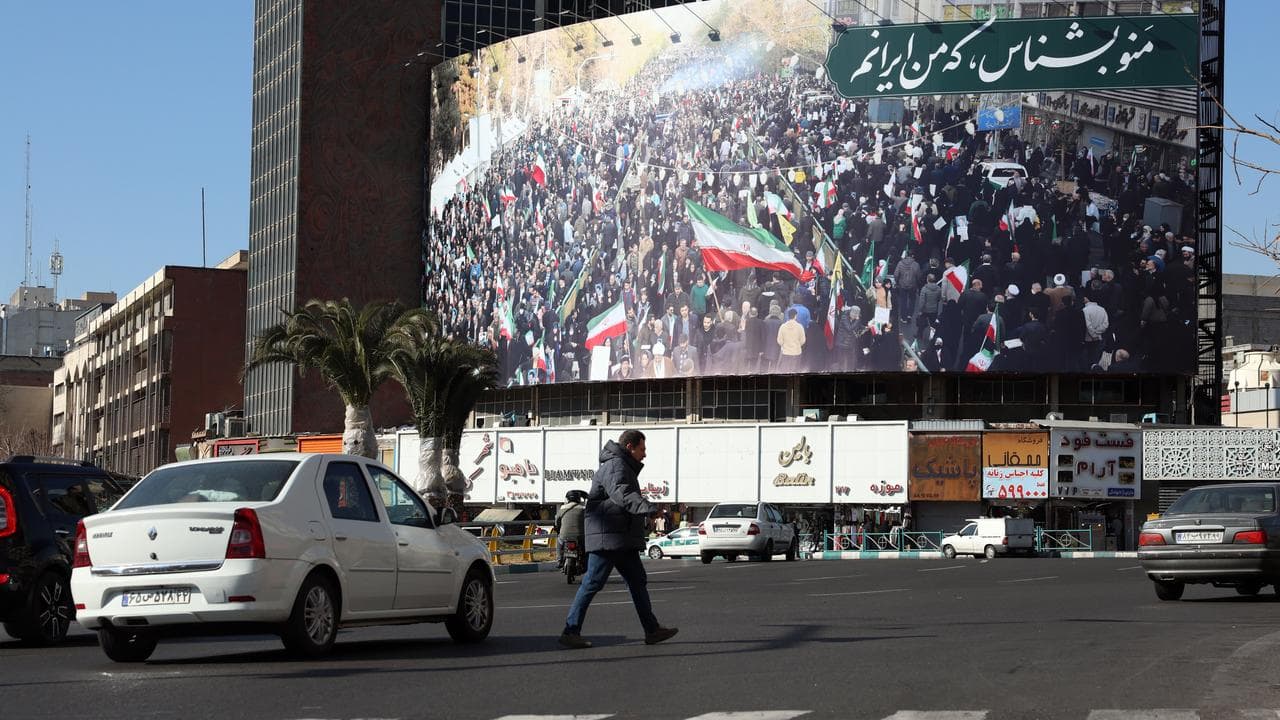 Valiasr square in Tehran, Iran