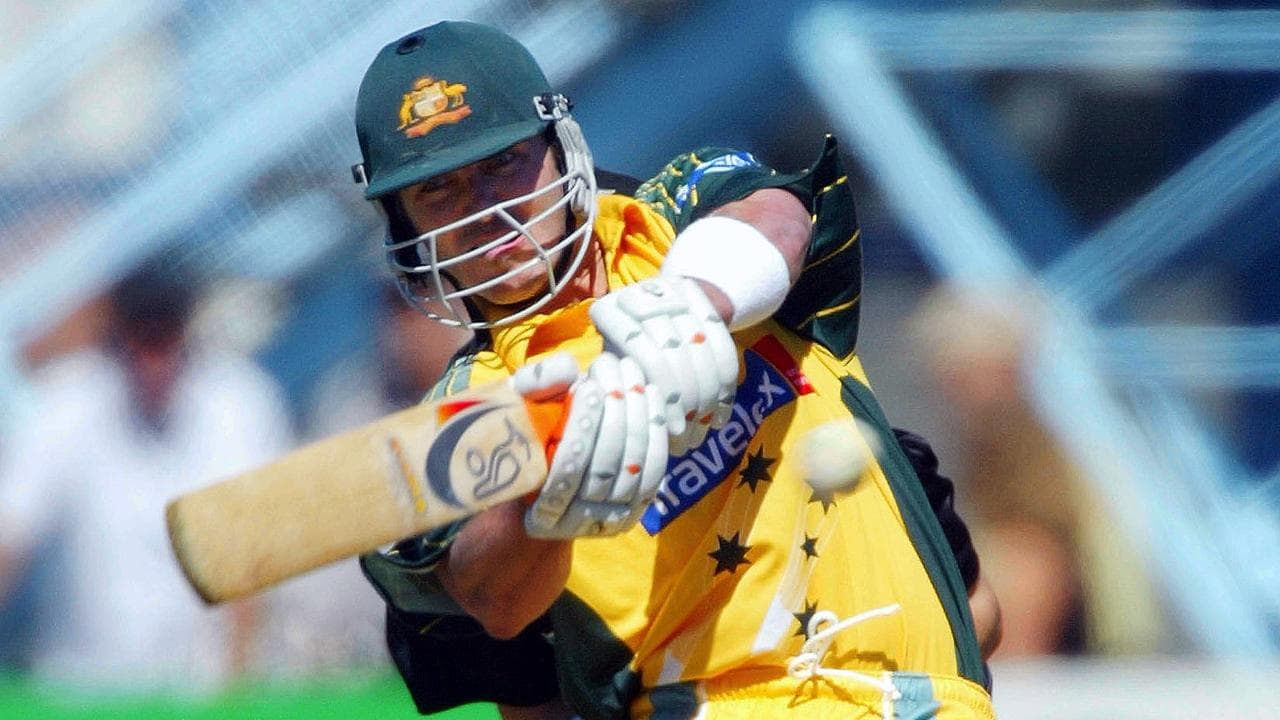 Damien Martyn playing for Australia