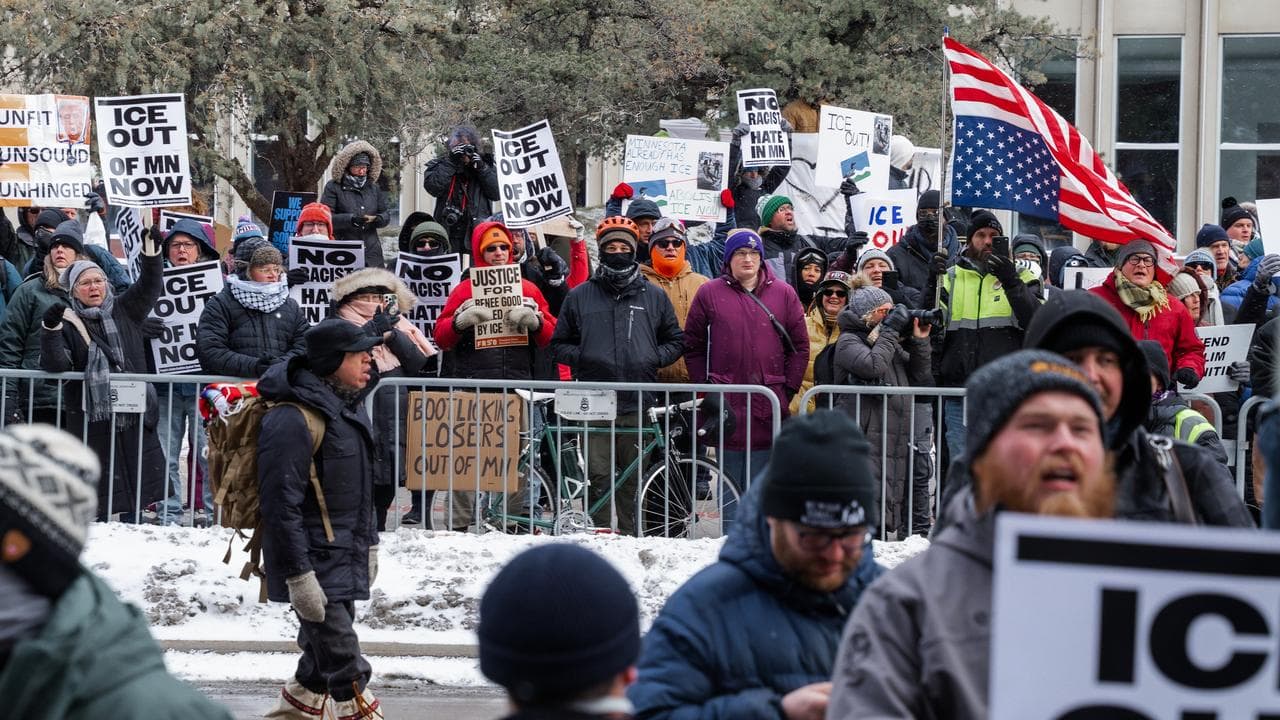Protesters in Minneapolis