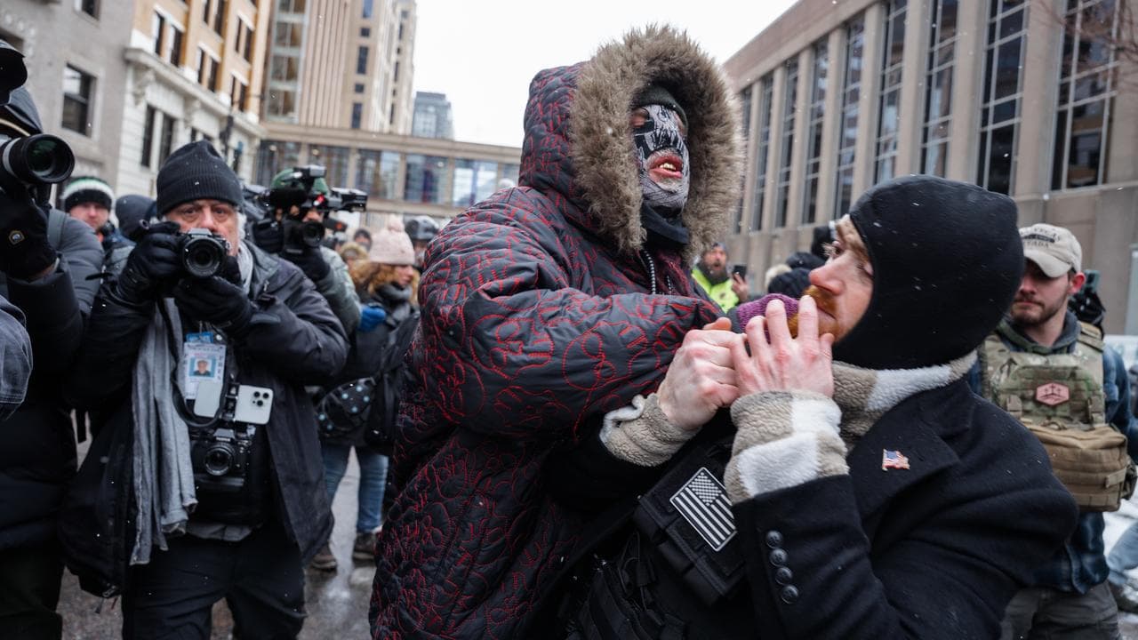 Protesters in Minneapolis