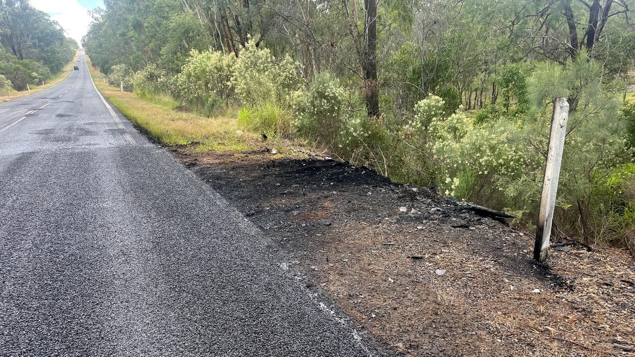 The scene of the fatal collision