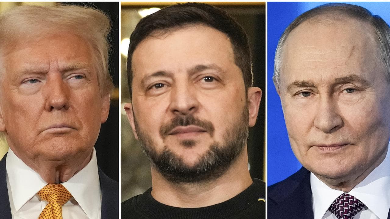 President Donald Trump, Volodymyr Zelenskiy, Vladimir Putin