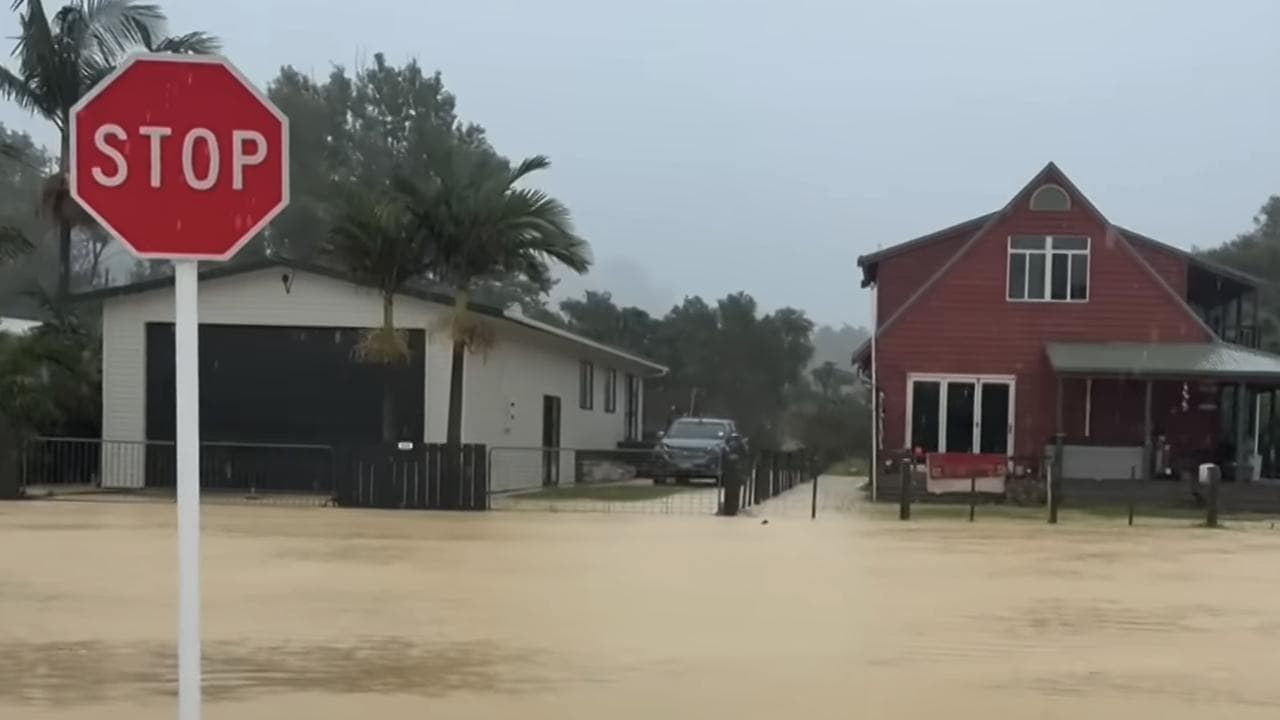 Flooding in Oakura, in New Zealand's Northland region