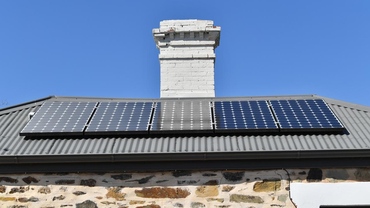 A home rooftop solar system (file image)