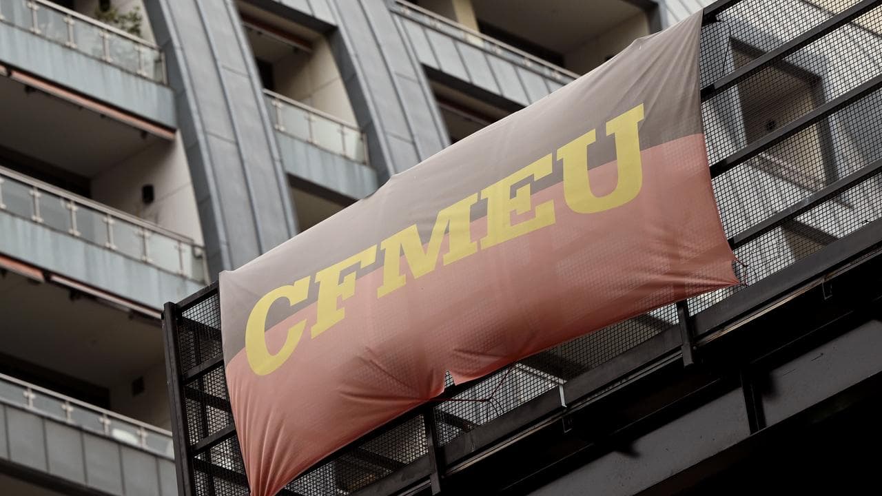 CFMEU signage (file)