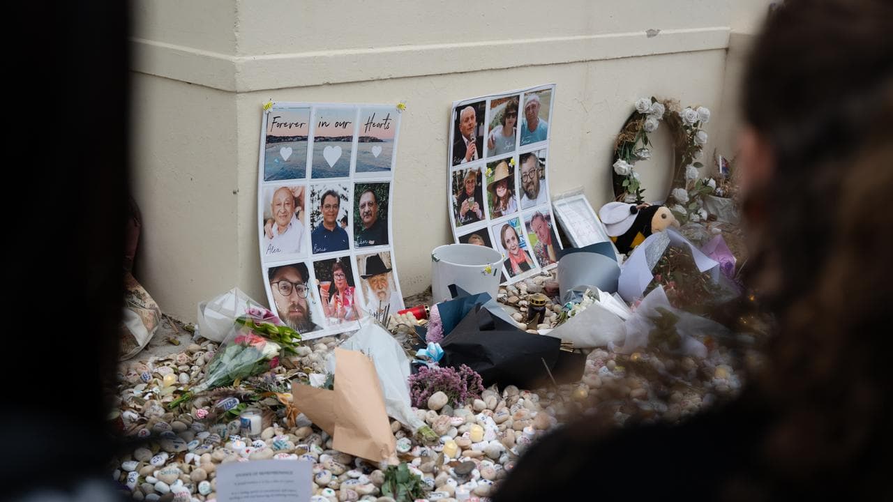 A file photo of tributes at Bondi