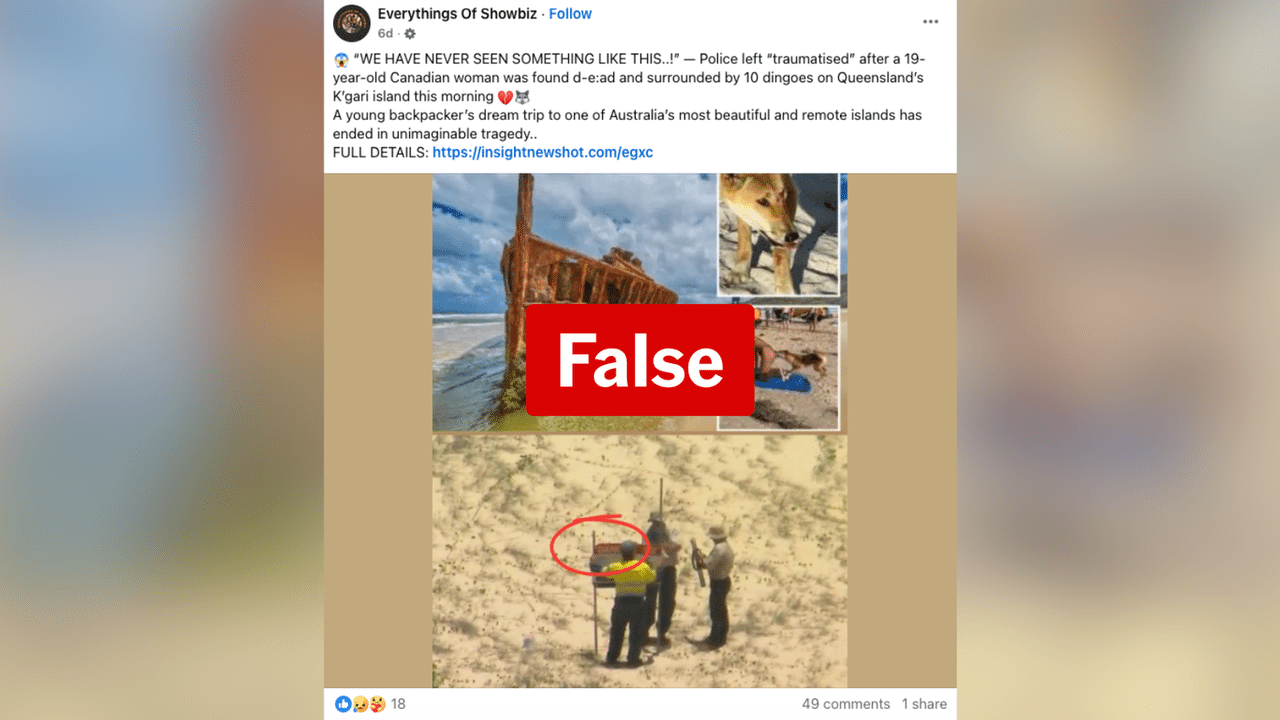 A screenshot of a Facebook post.