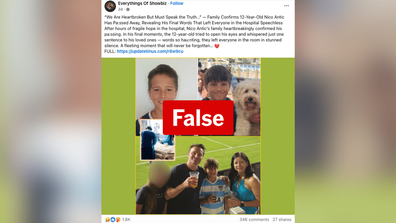 A screenshot of a Facebook post.