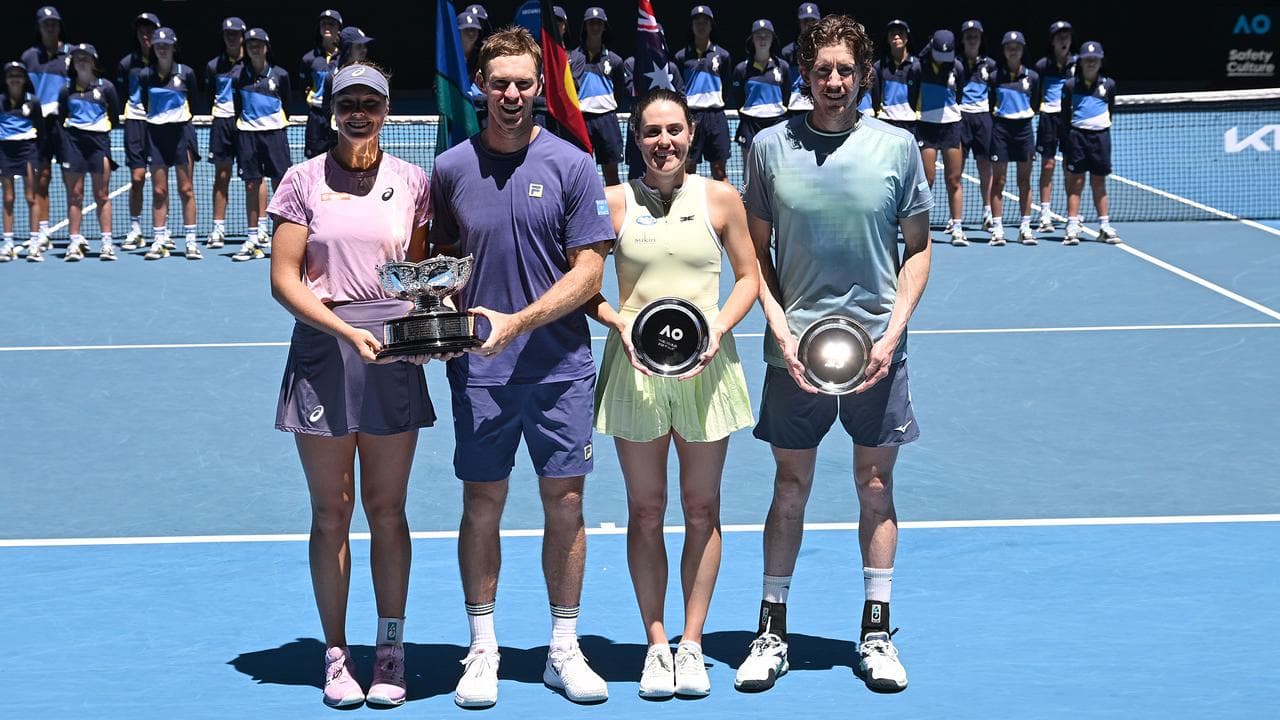 (L-R) Olivia Gadecki, John Peers, Kimberly Birrell, John-Patrick Smith