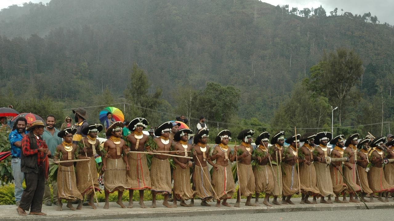 Dancers performs at PNG’s National Executive Council meeting in Wabag