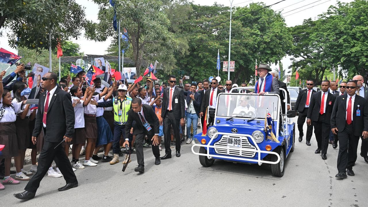 Prime Minister Anthony Albanese in East Timor