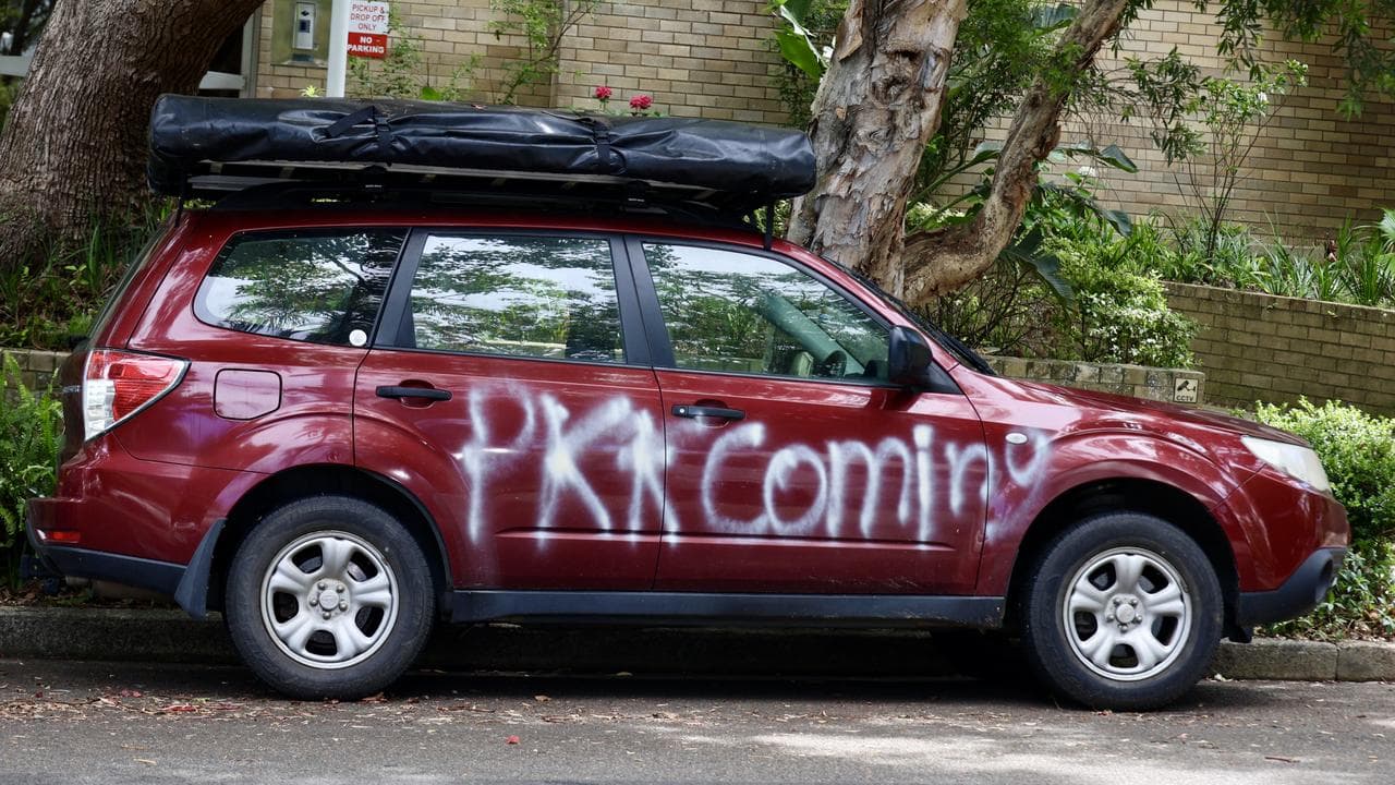 Vandalised car (file)