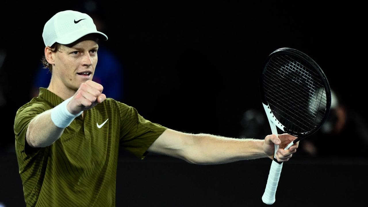 Two-time defending champion Jannik Sinner