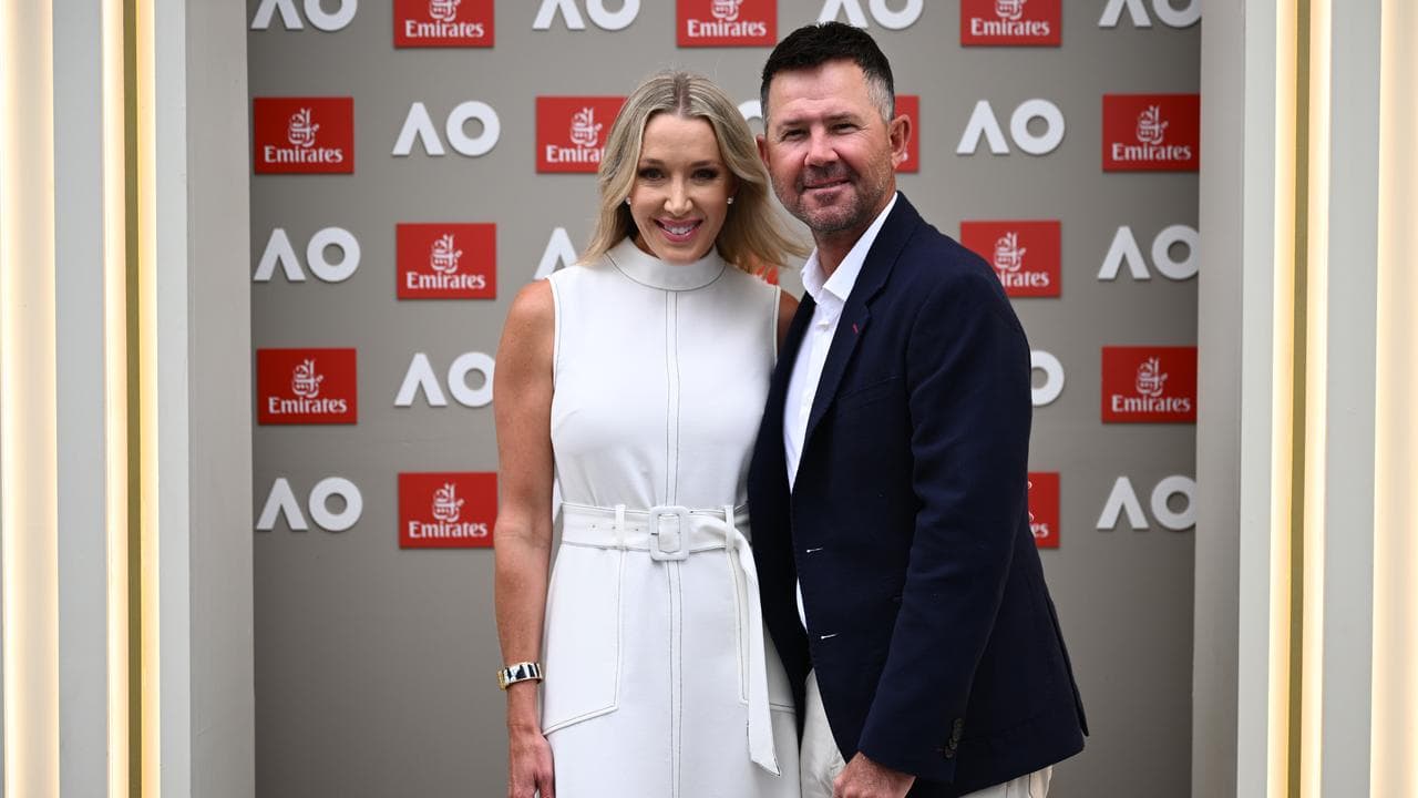 Ponting and wife Rianna.