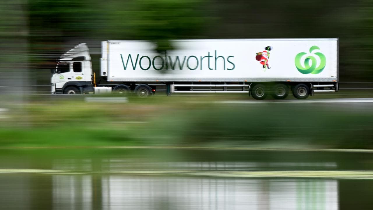 A Woolworths truck