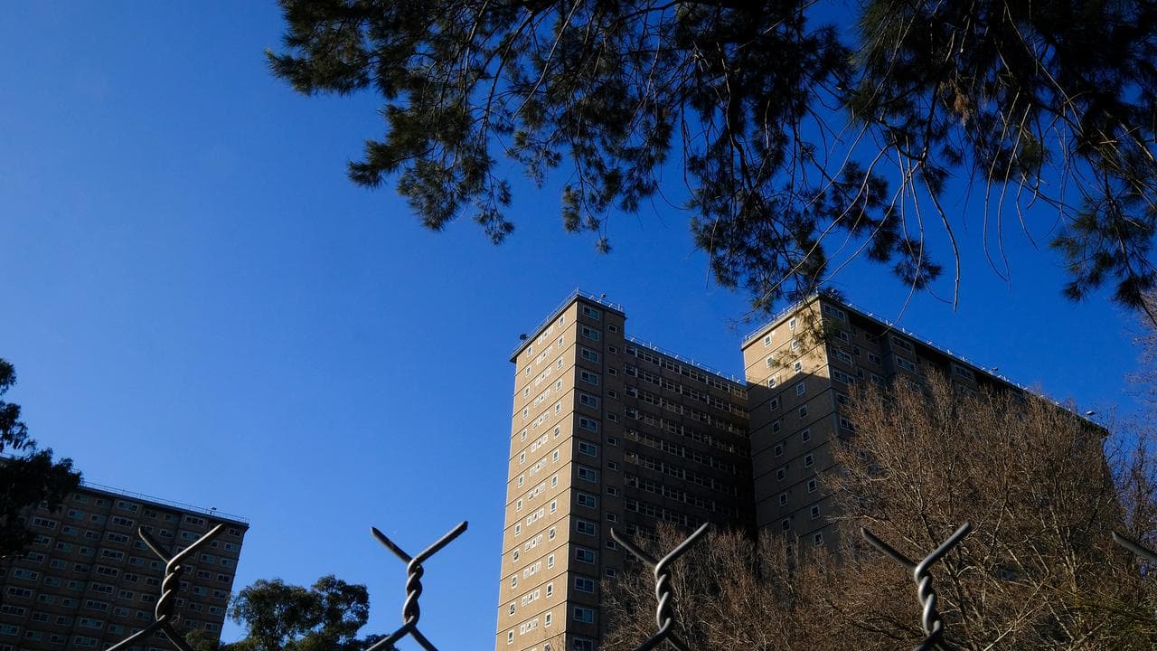A public housing building in Melbourne.