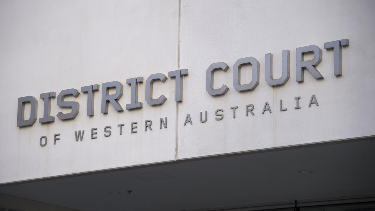Signage outside Perth District Court (file image)