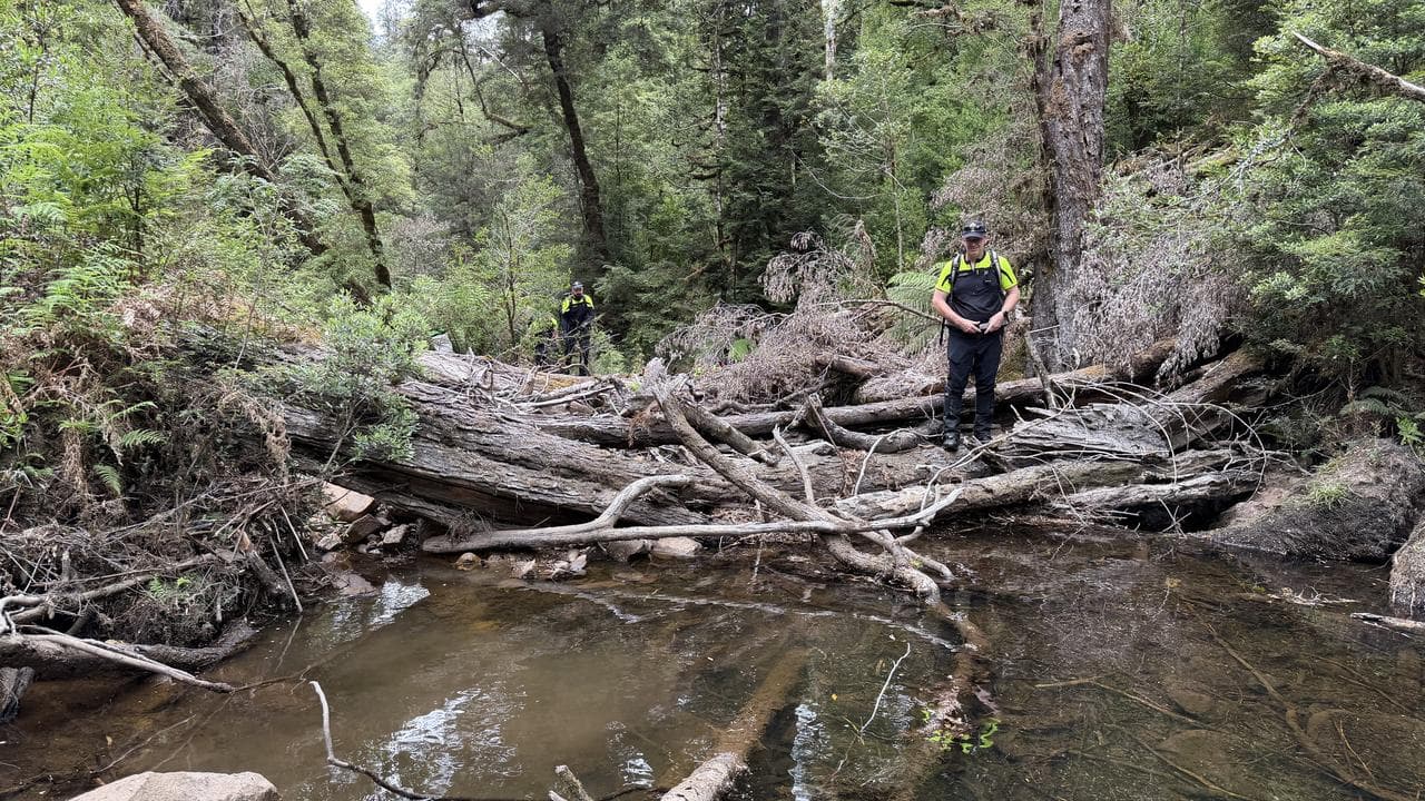 Search at Arthur River for missing hiker Celine Cremer. (S