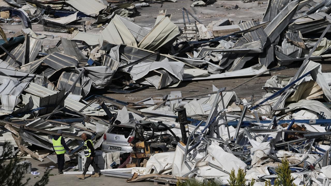 Israeli authorities demolish a UNRWA compound