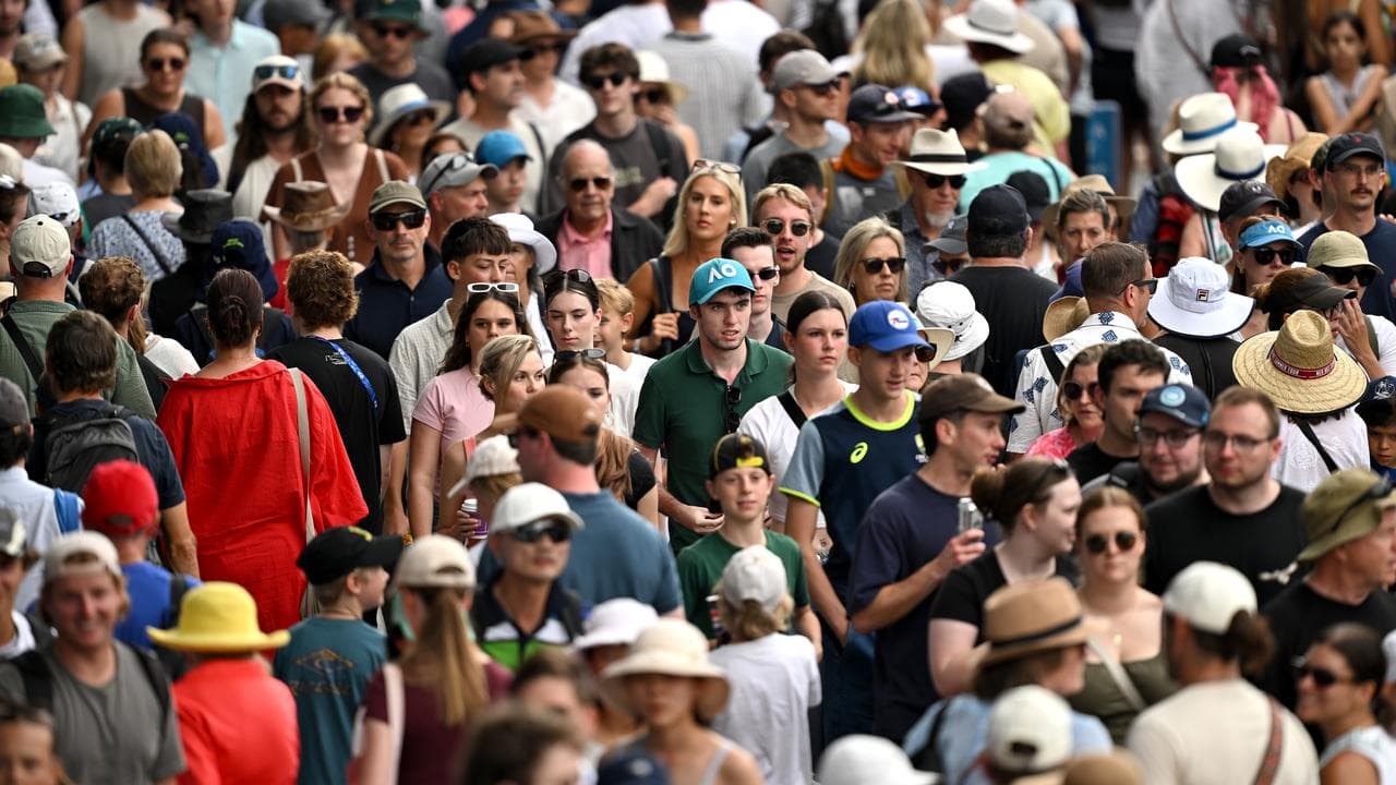 Australian Open crowds