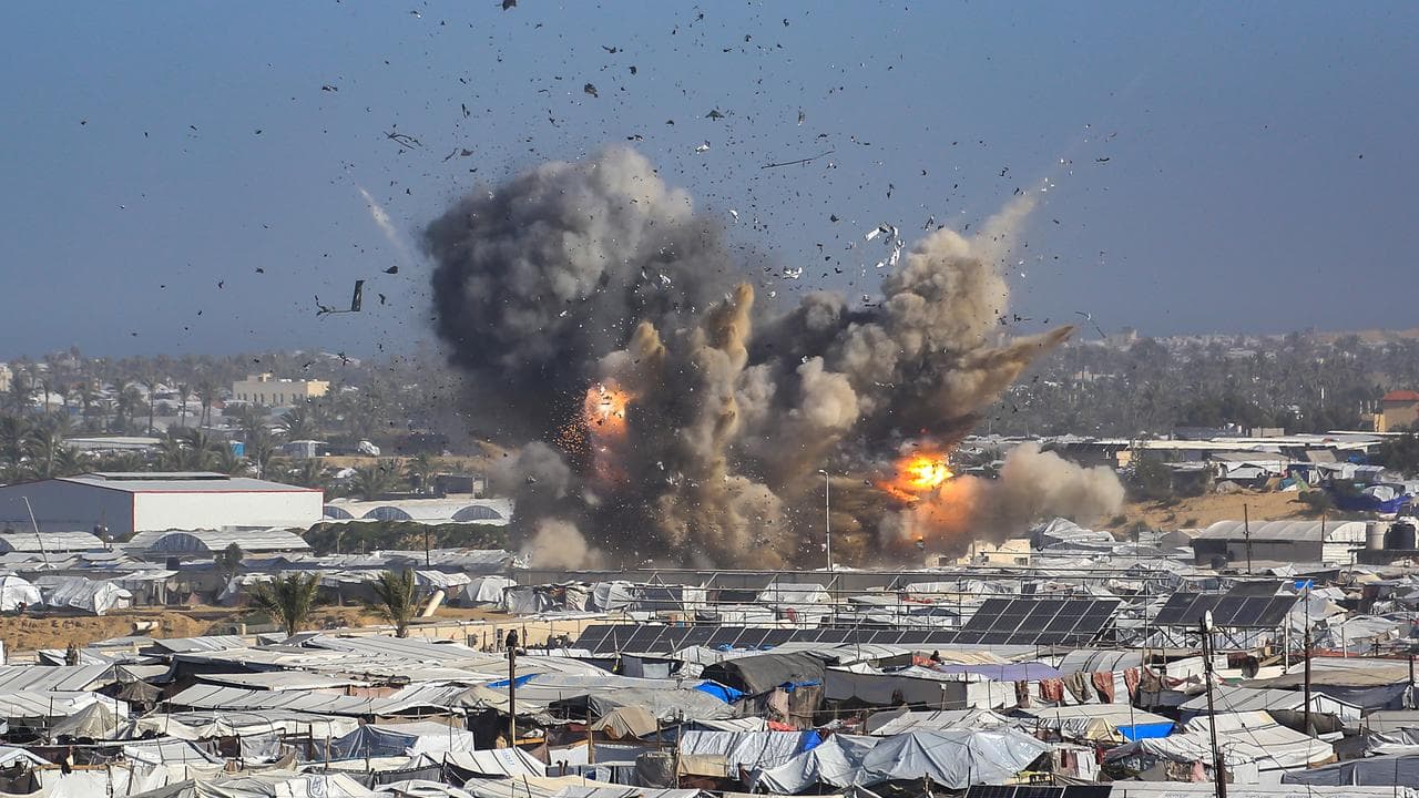 Israeli air strike on Ghait camp