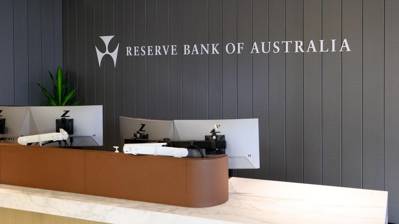 A general view of The Reserve Bank Of Australia desk