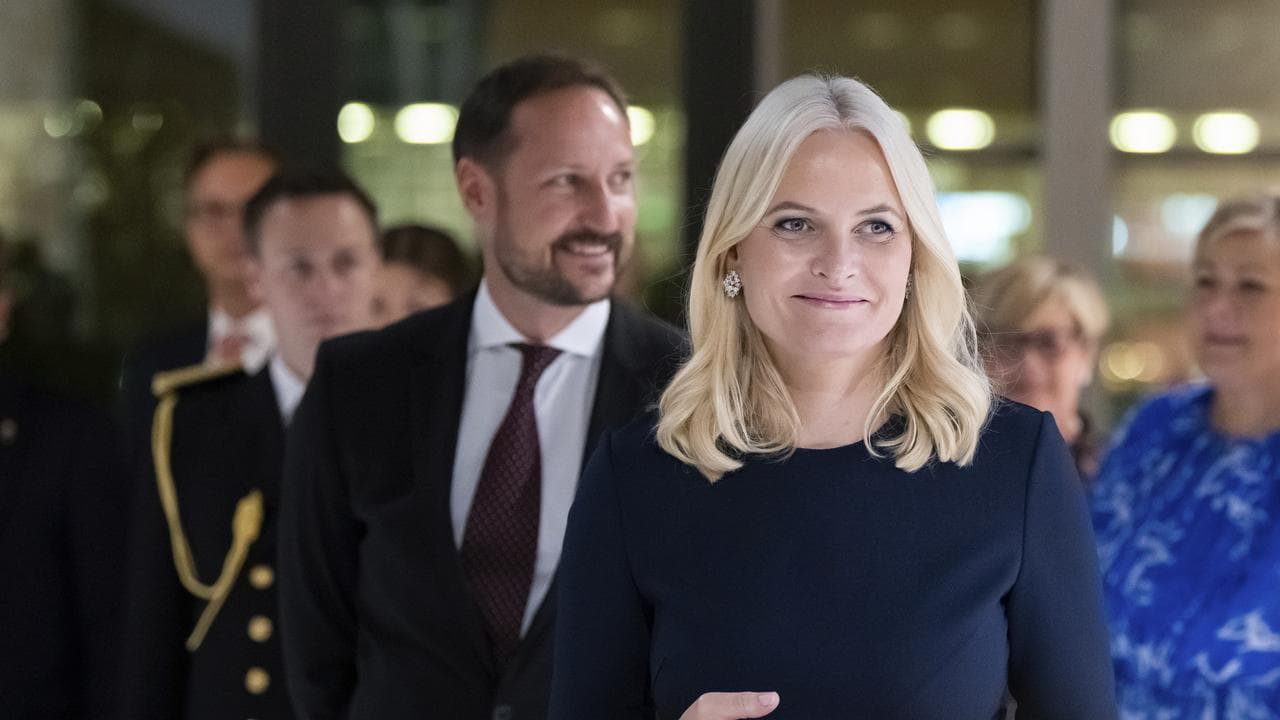 Crown Princess Mette-Marit of Norway and husband, Crown Prince Hakan