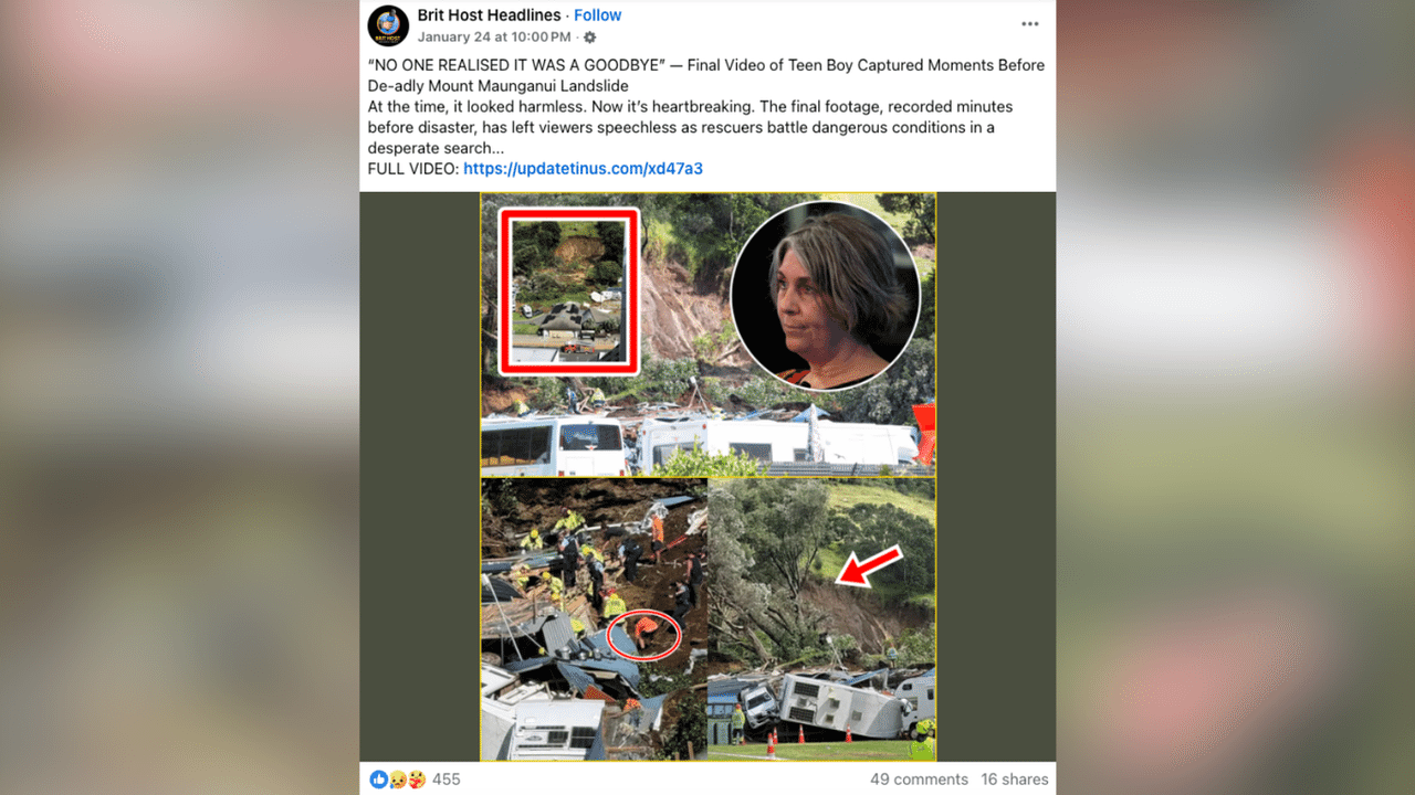 A screenshot of a Facebook post.