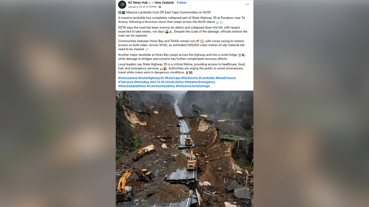 A screenshot of a Facebook post.