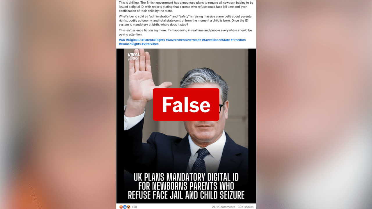 A screenshot of a Facebook post.