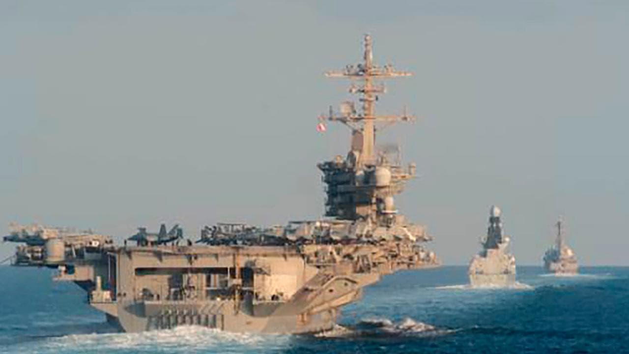 The aircraft carrier USS Abraham Lincoln