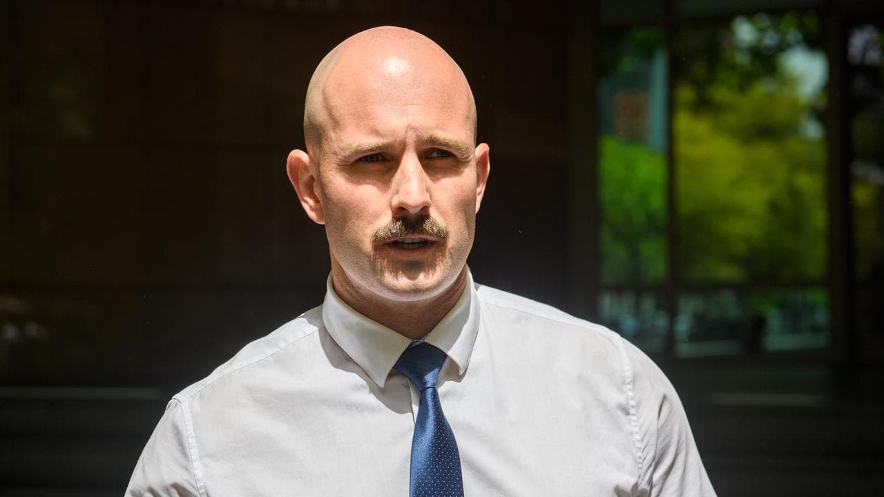 Thomas Sewell leaves the Melbourne Magistrates Court