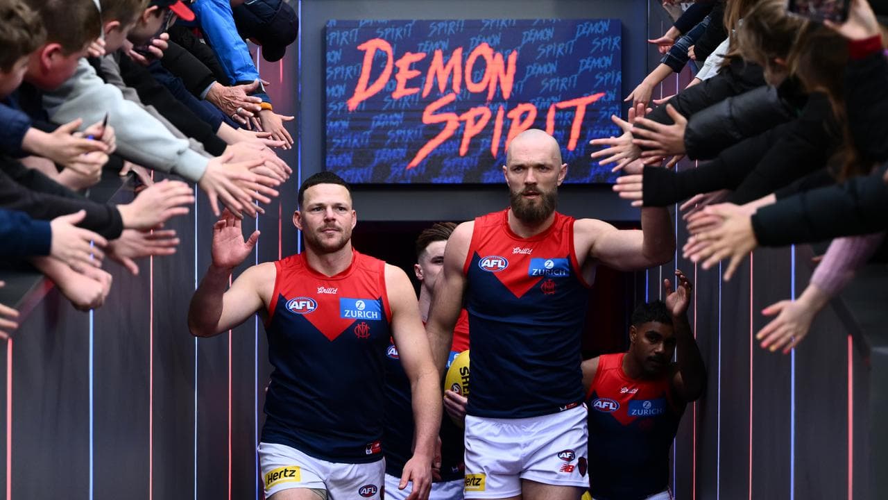 (L-R) Steven May and Max Gawn.