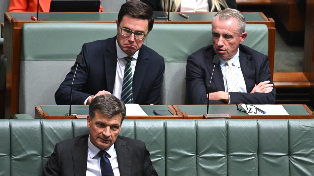 David Littleproud, Kevin Hogan and Angus Taylor