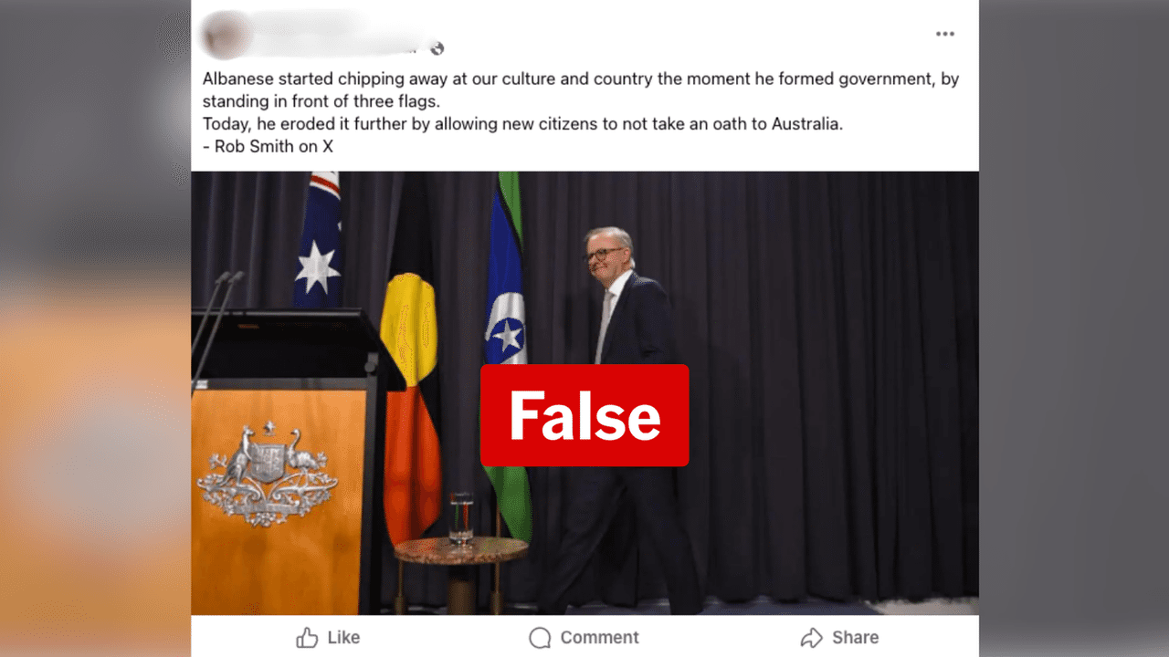 A screenshot of a Facebook post.