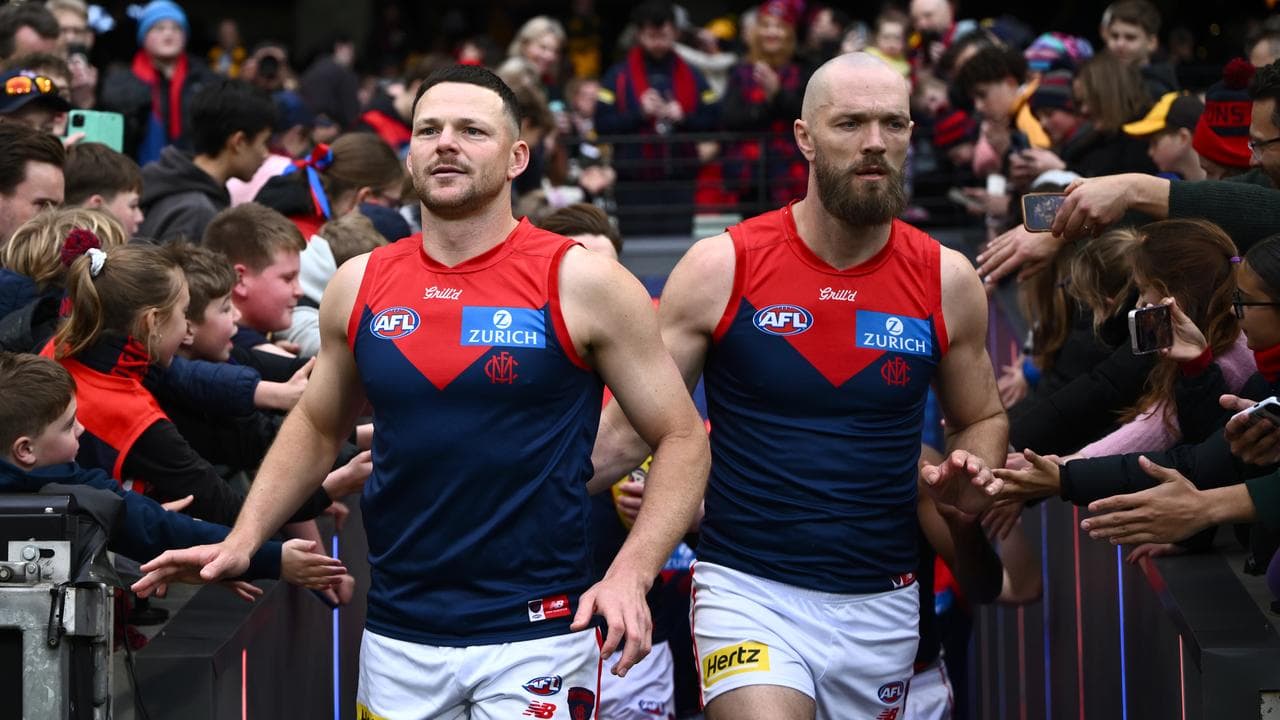 Defender Steven May and skipper Max Gawn