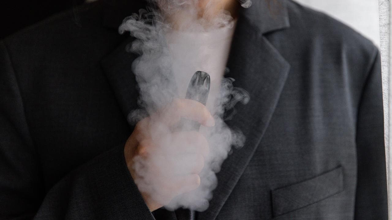 A person vaping (file image)